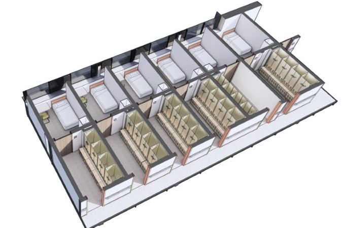 Designed Fire Bunk Space