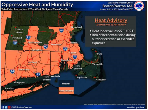 July 19 2022 Heat Advisory