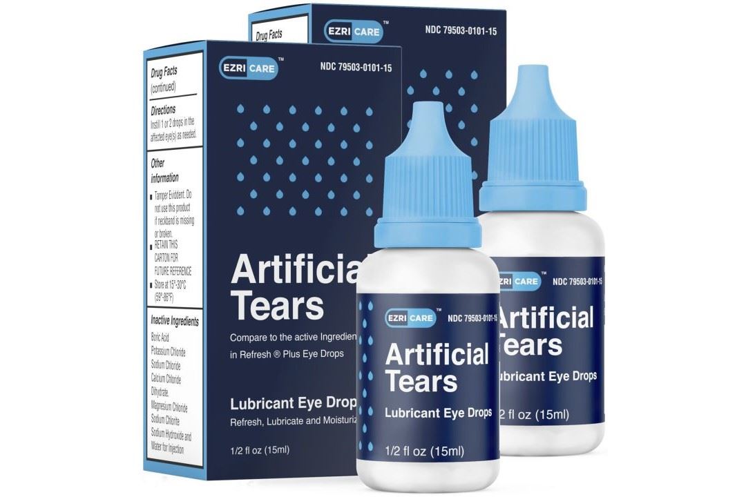 Bottles of eye drops