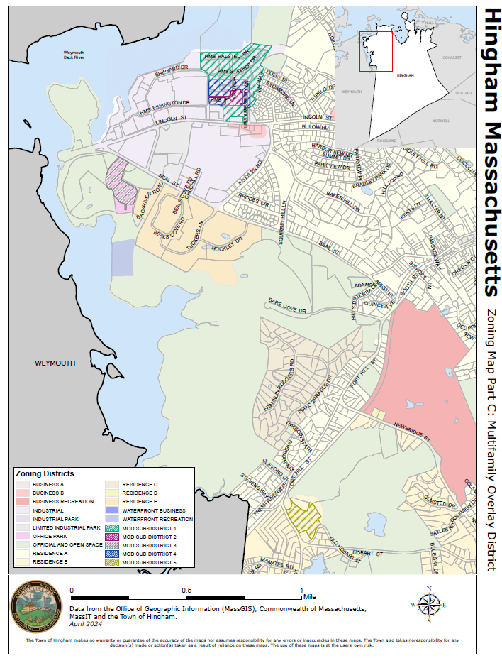 Hingham Zoning Map Part C