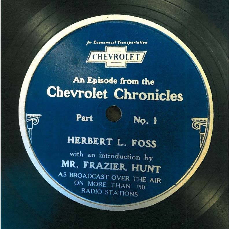 Chevrolet Chronicals - Herbert Lewis Foss Interview Part 1