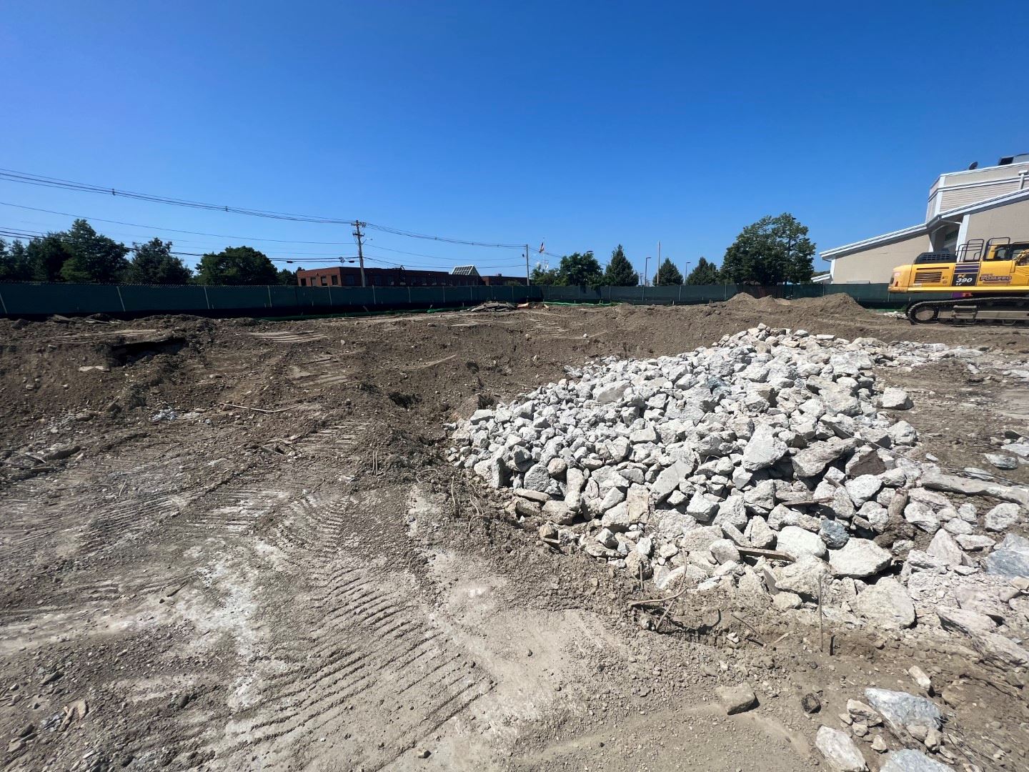 Site Clearing Former Building July 2023